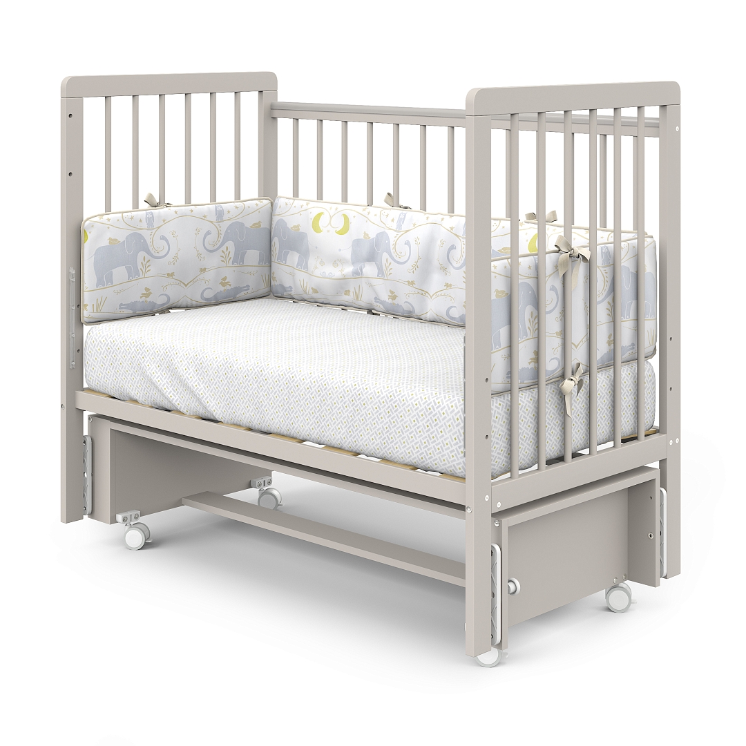 Кровать детская Pituso TINY (оптима) маятник/колесо купить — фото 6