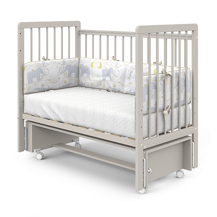 Кровать детская Pituso TINY (оптима) маятник/колесо купить — фото 6