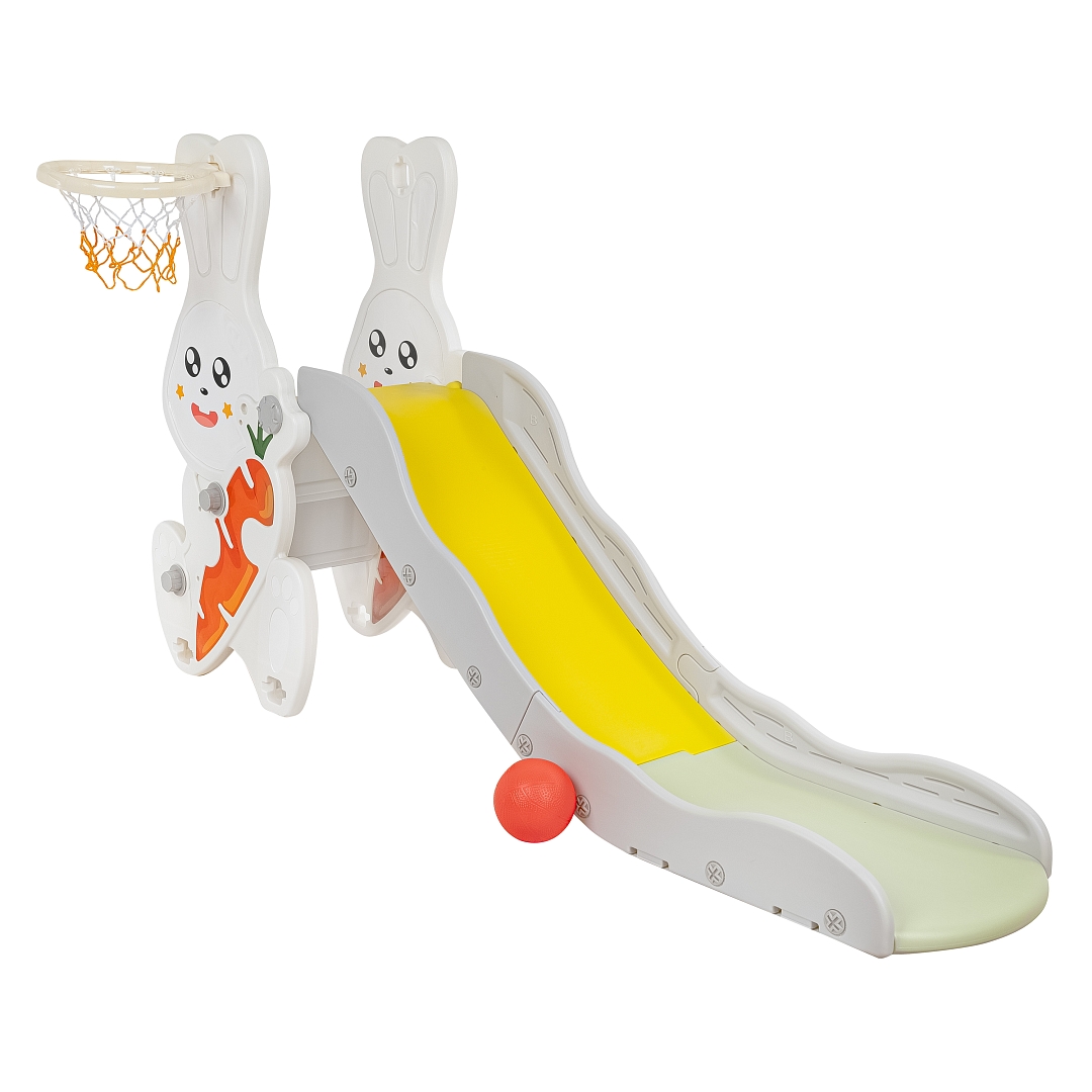 Горка Pituso Ушастик с баскет. кольцом White/Белый UN-DW01-white купить — фото 1