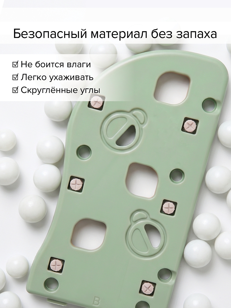 Стеллаж Pituso для игрушек с ящиками и приставкой (книжная) Green/Олива UN-SJ34 купить — фото 9
