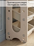 Стеллаж для игрушек с ящиками Pituso Балу,4 яруса 105*33*85 Beige/Бежевый NSNJ-0001-4-5-Beige купить — фото 16