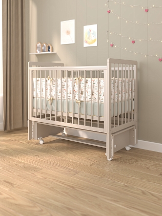 Кровать детская Pituso TINY (оптима) маятник/колесо купить — фото 10