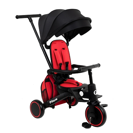 Велосипед трехколесный Pituso Leve Pro складной c сумкой T8 PLUS купить — фото 1