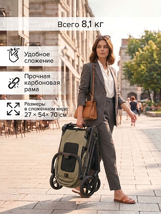 Коляска детская Pituso CARBON RX (прогулочная) X-666 купить — фото 39
