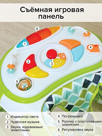 Ходунки Pituso Веселая Ферма силик.кол,игр муз.пан,силик.отбойник W1122PB8 купить — фото 17