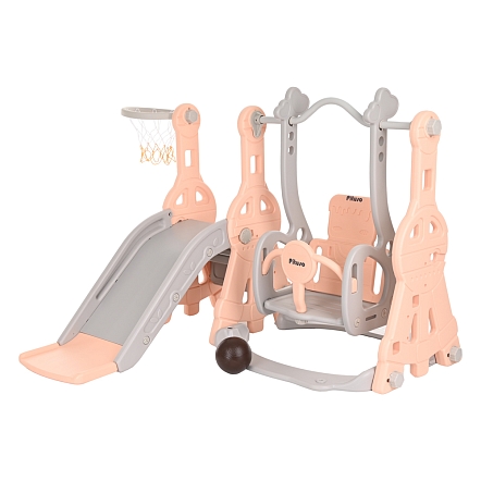 Горка-Комплекс Pituso Космо горка,качели,баскет.кольцо L-MZ04 купить — фото 1