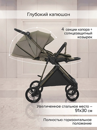 Коляска детская Pituso CARBON RX (прогулочная) X-666 купить — фото 38
