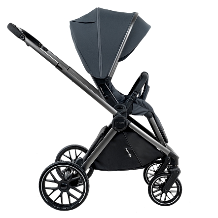 Коляска 2 в1  Pituso Mayla Plus короб+прогулка Graphite/Graphite MPLS/555-Graphite