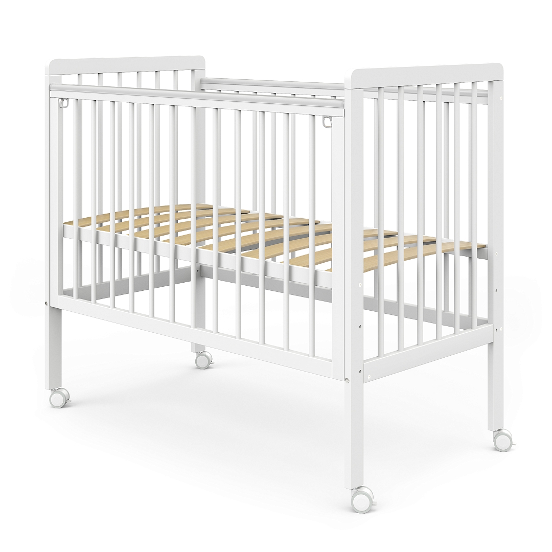 Кровать детская Pituso TINY (лайт) автостенка/колесо купить — фото 2