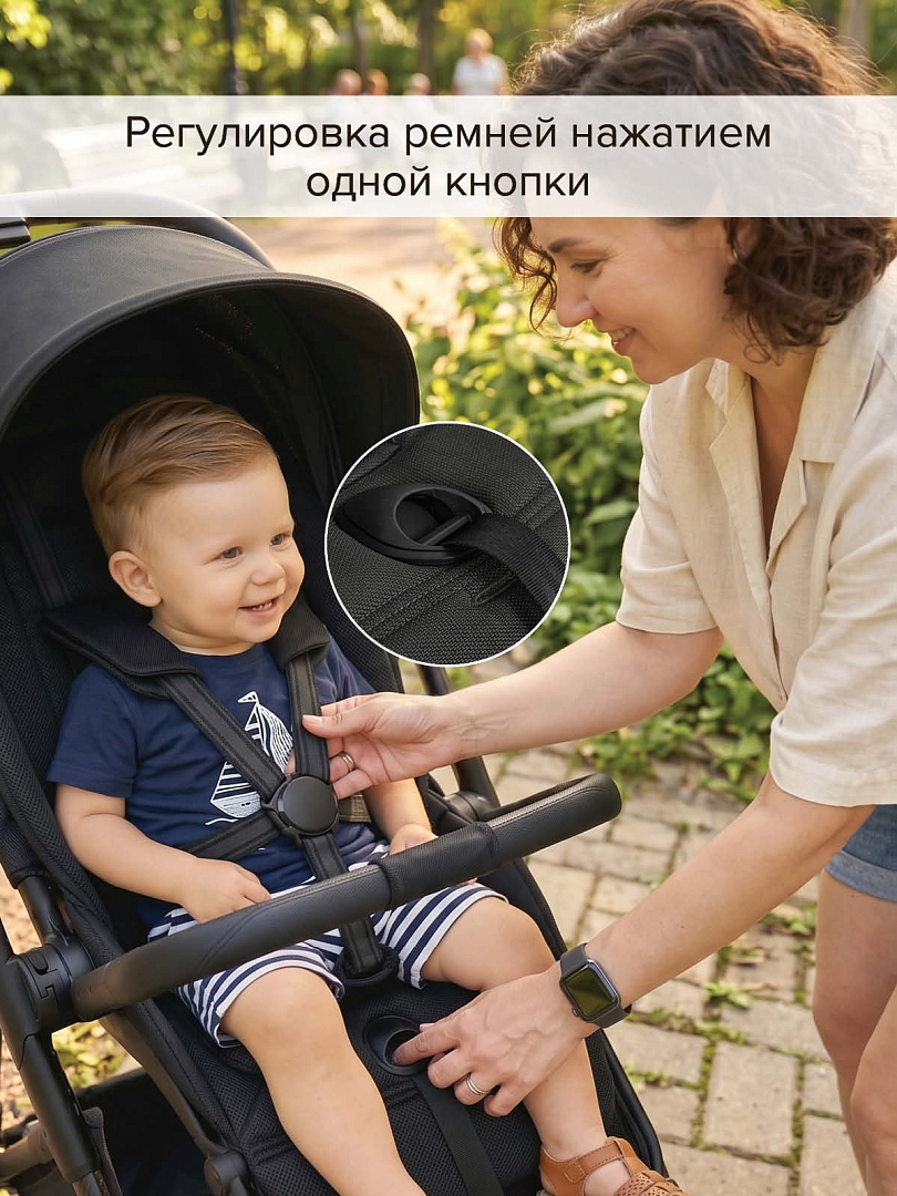 Коляска детская Pituso CARBON RX (прогулочная) X-666 купить — фото 42