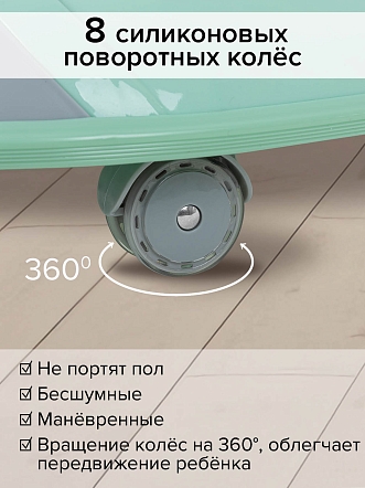 Ходунки Pituso Лесные музыканты Green/Ментол W1123PB8-Green купить — фото 13