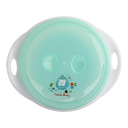 Тарелка Pituso детская на присоске с крышкой 270 мл Mint (Мятный)