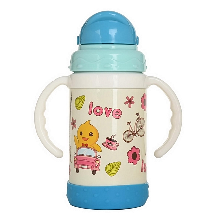 Термопоильник Pituso с трубочкой 280 мл KD9309 купить — фото 2