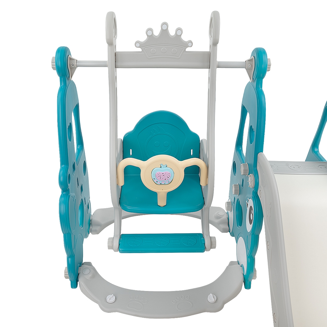 Горка-комплекс Pituso Няшка (горка/качели/баскет.кольцо) Green/Зеленый YYSB965-green купить — фото 4