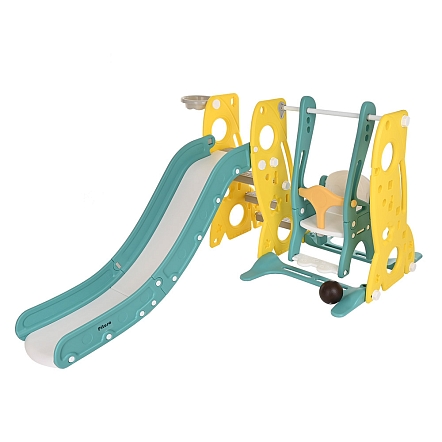 Горка-Комплекс Pituso Шаттл горка,качели,баскет.кольцо L-RS03 купить — фото 1