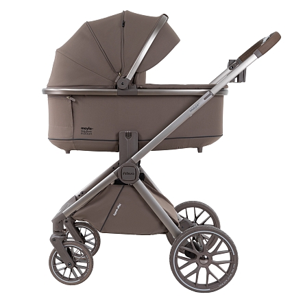 Коляска 2 в1  Pituso Mayla Plus короб+прогулка Truffle/Truffle MPLS/555-Truffle