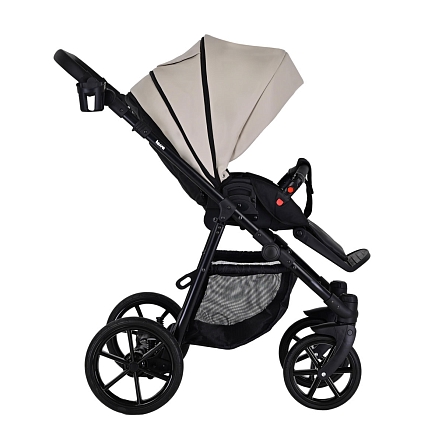Коляска Pituso 2 в1 Tossa короб+прогулка Кожа/Latte TS/25/5