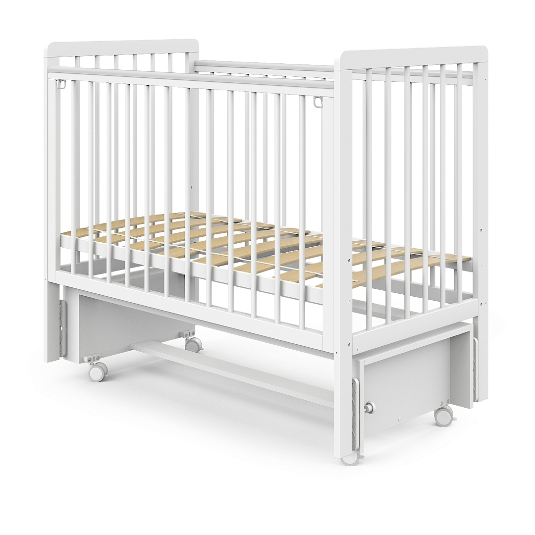 Кровать детская Pituso TINY (оптима) маятник/колесо купить — фото 2