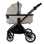 Коляска 2 в1 Pituso Mayla Plus короб+прогулка Beige/Black MPLS/555-Beige