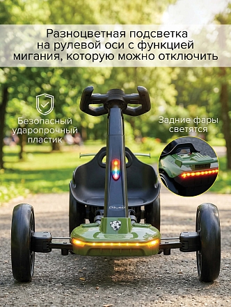 Электромобиль Pituso (86*52*50 см), складной, колеса ЭВА, с ПУ, Зеленый/Green 2690011-2R-Green купить — фото 19