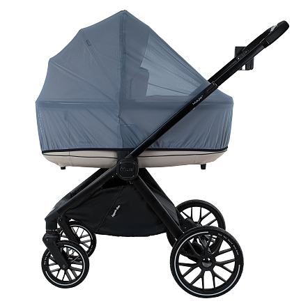 Коляска 2 в1 Pituso Mayla Plus короб+прогулка Beige/Black MPLS/555-Beige