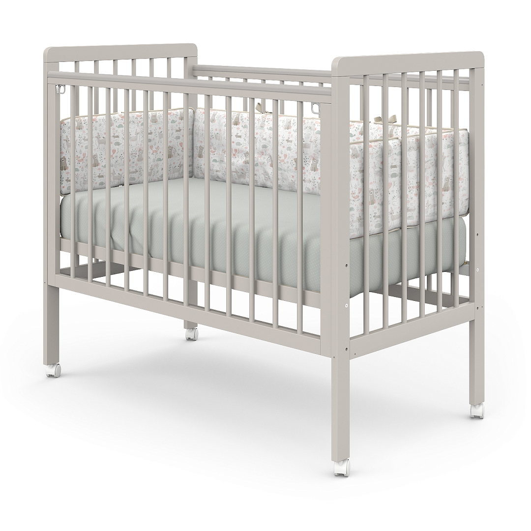 Кровать детская Pituso TINY (лайт) автостенка/колесо купить — фото 4