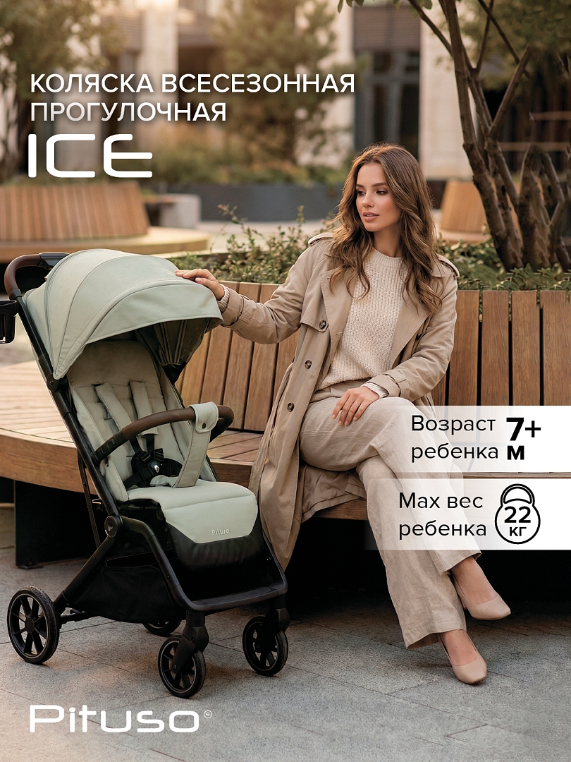 Коляска детская Pituso ICE (прогулочная) IC/001 купить — фото 20