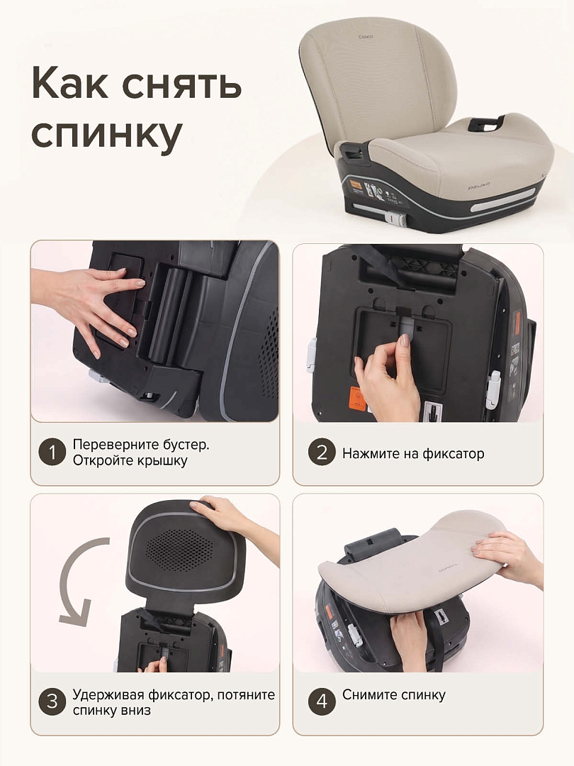 Удерживающее устройство Pituso для детей 15-36 кг COSCO (i-Size) F001 купить — фото 14