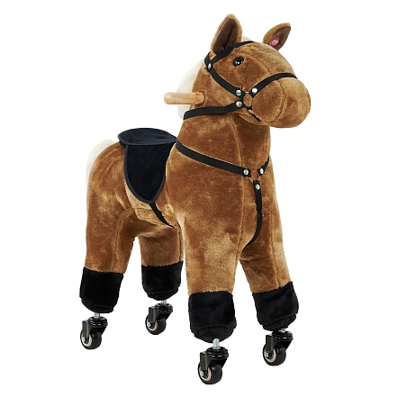 Каталка Pituso Лошадка c резин.колесами мягконаб.,муз. 57*23*60 см GS1016 купить — фото 1