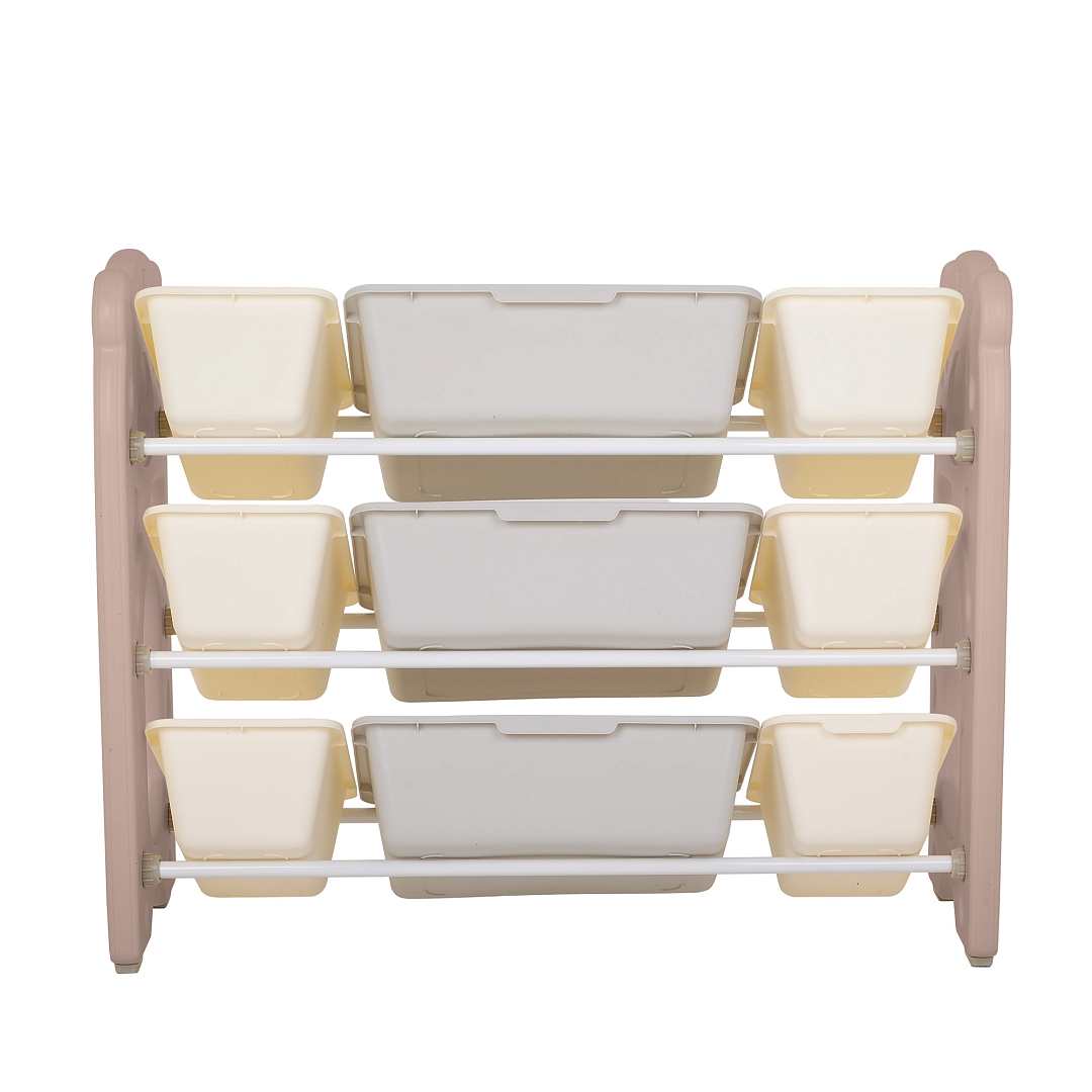 Стеллаж Pituso для игрушек с ящиками Балу,3 яруса,Beige/Бежевый NSNJ-0001-4-2-Beige купить — фото 4