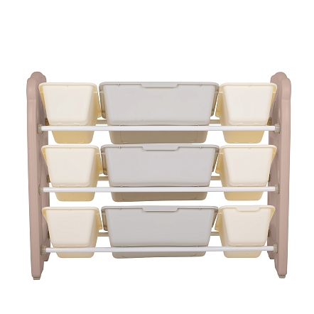 Стеллаж Pituso для игрушек с ящиками Балу,3 яруса,Beige/Бежевый NSNJ-0001-4-2-Beige купить — фото 4