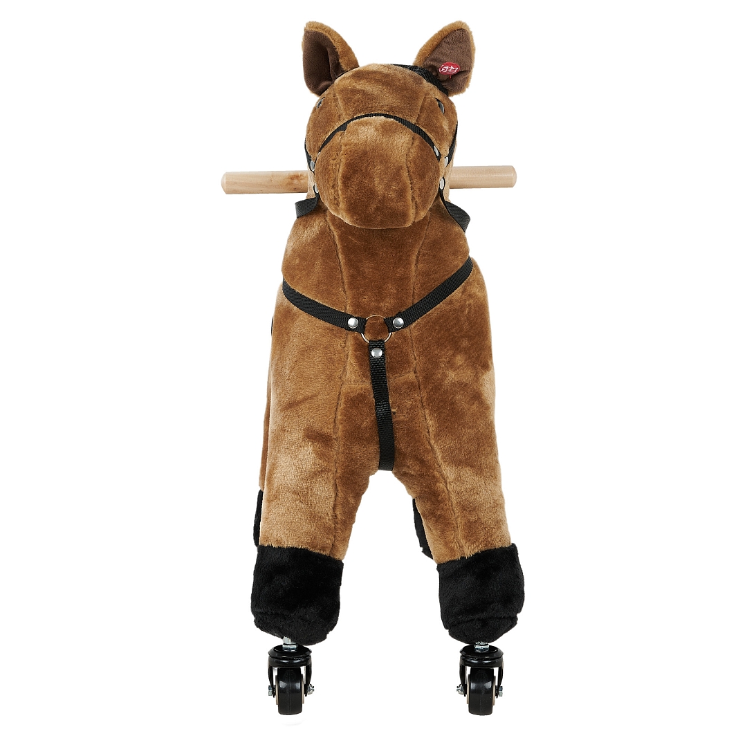 Каталка Pituso Лошадка c резин.колесами мягконаб.,муз. 57*23*60 см GS1016 купить — фото 2