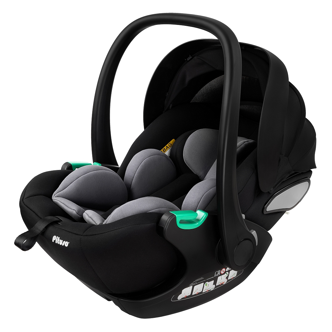Удерживающее устройство Pituso для детей 0-13 кг Baesa (с адаптерами)/ Black/Черный купить — фото 2