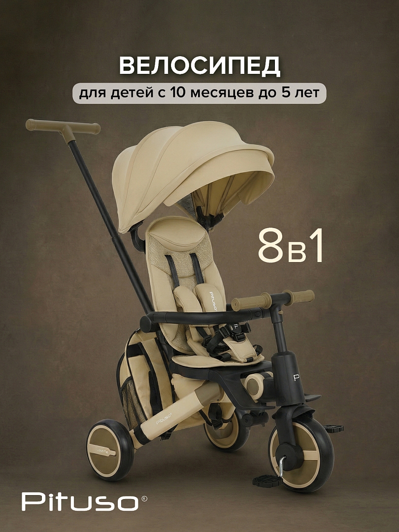 Велосипед Pituso трехколесный Leve Pro складной/сумка T8 PLUS купить — фото 23