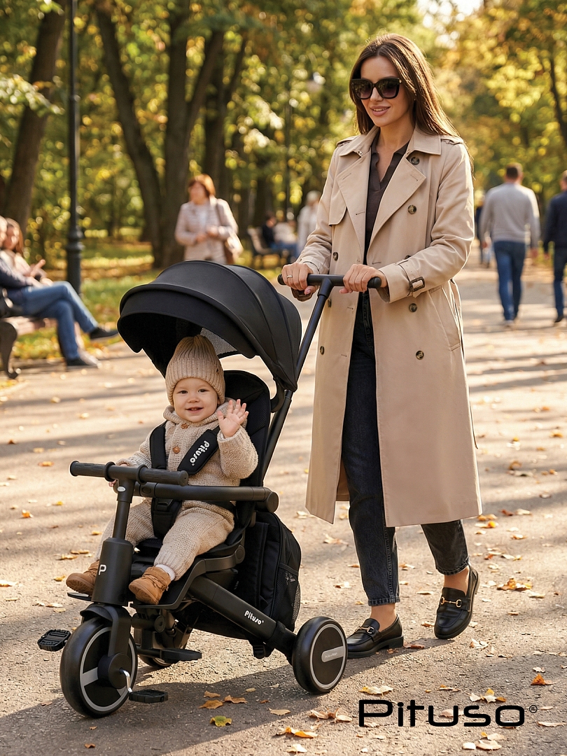 Велосипед Pituso трехколесный Leve Pro складной/сумка T8 PLUS купить — фото 38