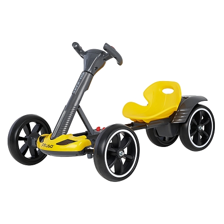 PITUSO Электромобиль (86*54*48.5 см), складной, колеса ЭВА, с ПУ, Желтый/Yellow 3010230AR-Yellow купить — фото 5