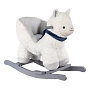 Качалка (с сиденьем) Pituso Лама, плюш.,муз.,Белый GS6101 купить — фото 1