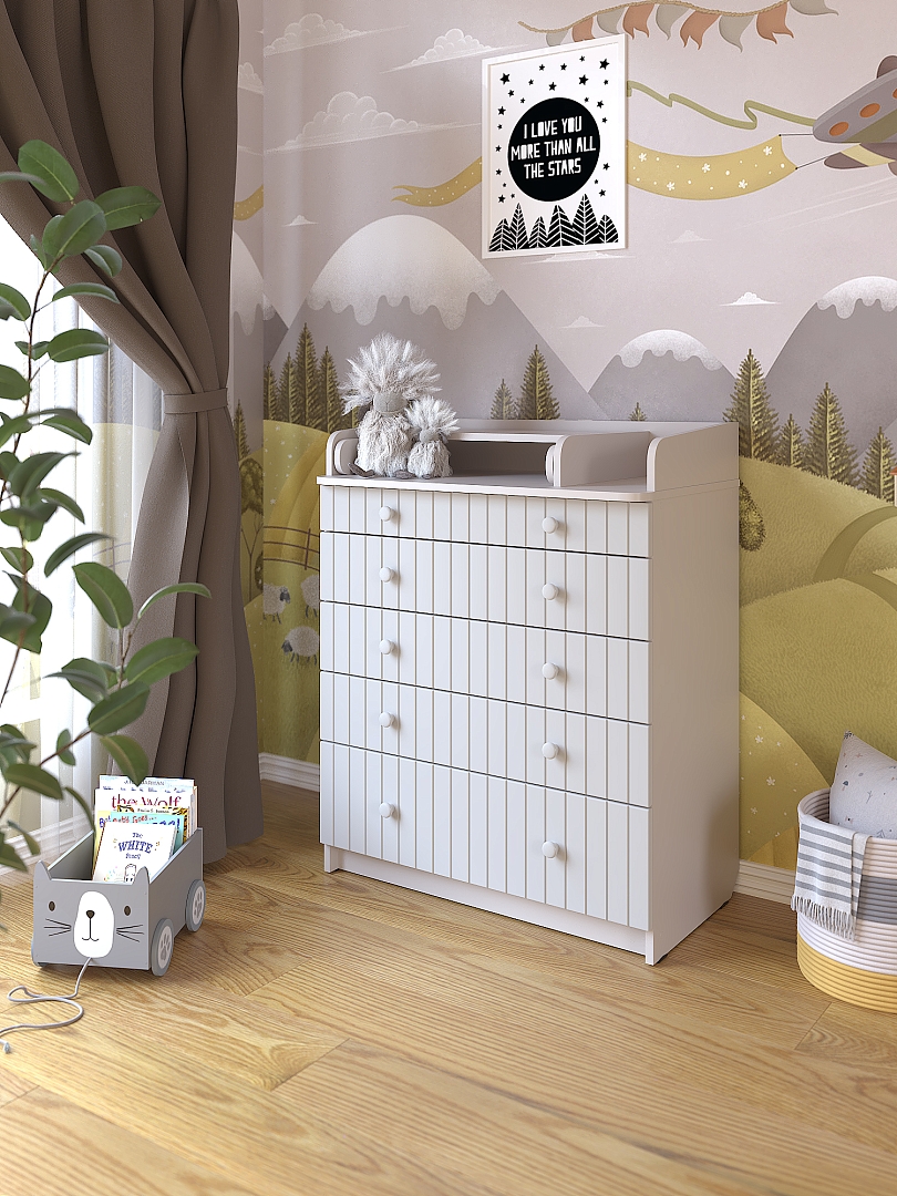 Комод Pituso раскладной VESTA (5 ящ) купить — фото 6