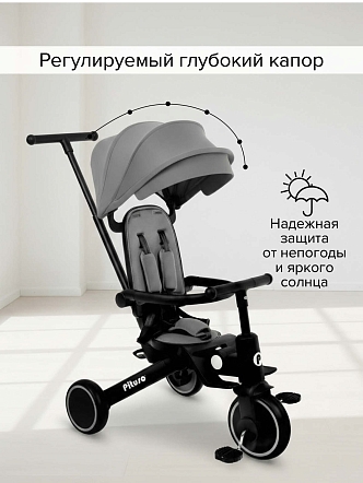 Велосипед трехколесный Pituso Leve Pro складной c сумкой T8 PLUS купить — фото 16