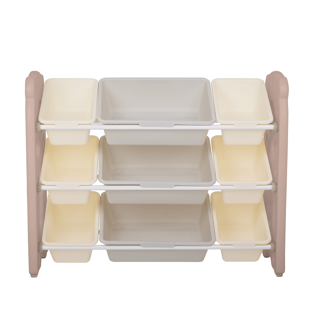 Стеллаж Pituso для игрушек с ящиками Балу,3 яруса,Beige/Бежевый NSNJ-0001-4-2-Beige купить — фото 3