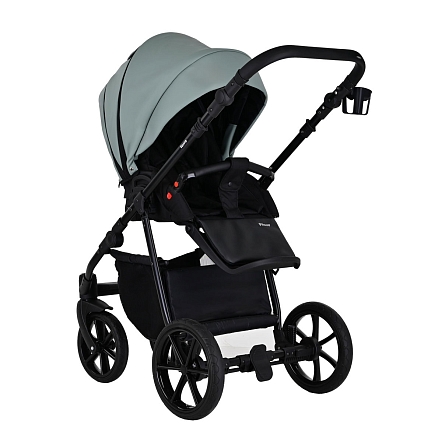 Коляска Pituso 2 в1 Tossa короб+прогулка Кожа/Sage TS/25/2