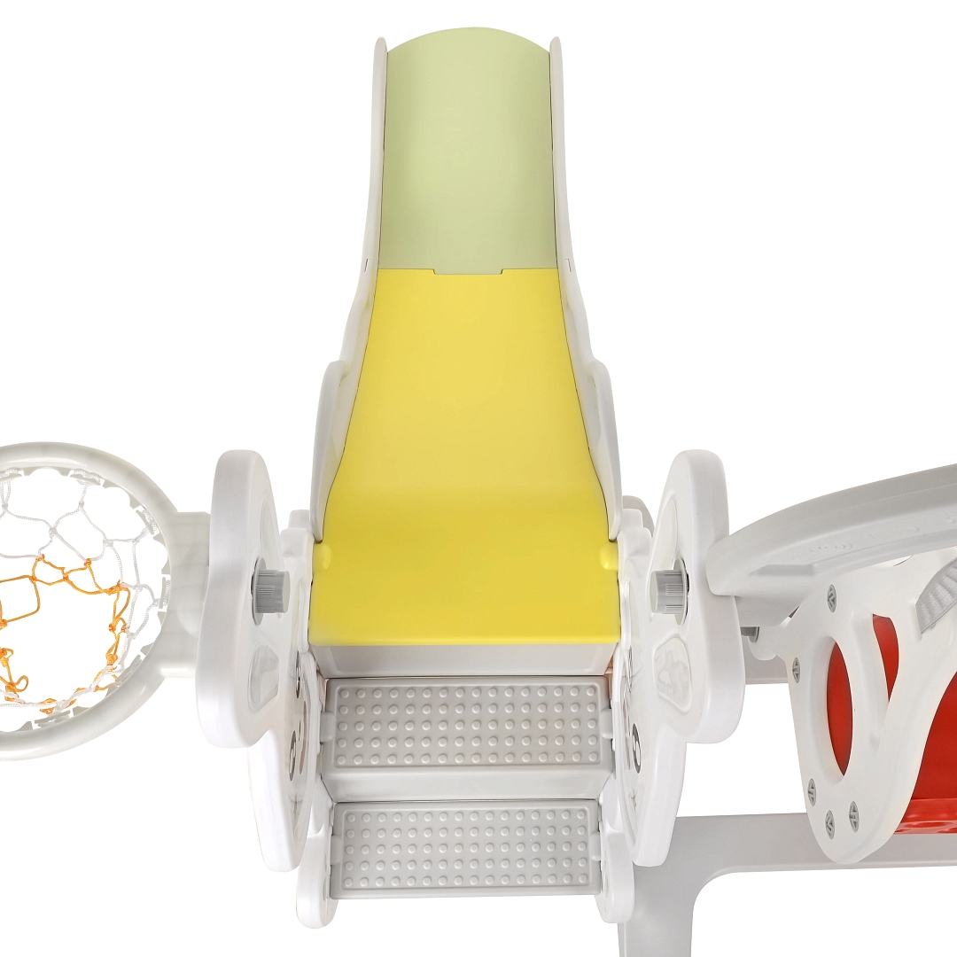 Горка-Комплекс Pituso Rabit (горка,качели,баскет.кольцо) White/Белый UN-DW02-white купить — фото 4