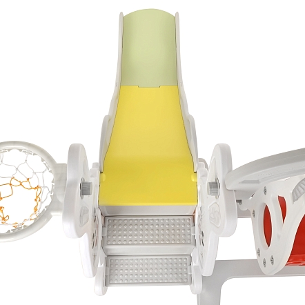 Горка-Комплекс Pituso Rabit (горка,качели,баскет.кольцо) White/Белый UN-DW02-white купить — фото 4