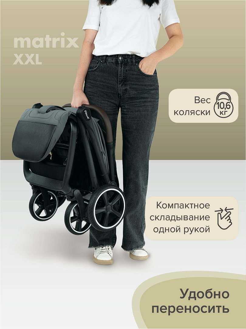 Прогулочная коляска Pituso MATRIX/чехол на ножки/PU(большие колеса) XXL купить — фото 23