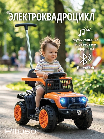 Электроквадроцик Pituso 6V/4.5Ah,колеса/свет/муз 1025004BP купить — фото 19