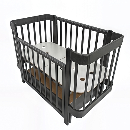 Кровать Pituso Olivia + маятник/ящик/автостенка/колесо 120*60 см Pit-103 купить — фото 3