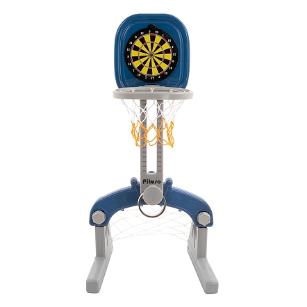 Стойка баскетбольная Pituso Joy (с кольцебросом,футб.воротами) L-HJLQJ03-blue купить — фото 2