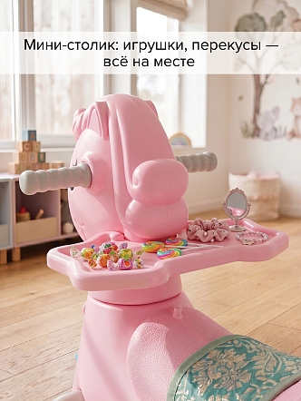 Качалка-каталка Pituso Ангел (родит.ручка,бампер,столик,муз.эл-т) Pink/Розовый YBC-SM-008-Pink купить — фото 30