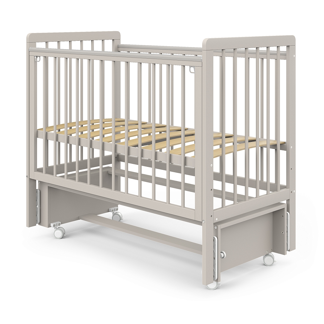 Кровать детская Pituso TINY (оптима) маятник/колесо купить — фото 1