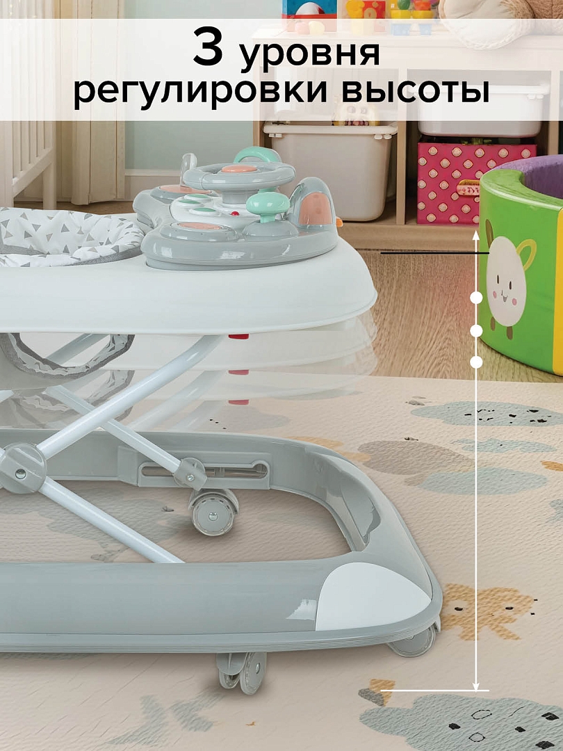 Ходунки Pituso Юный водитель силик.кол,игр муз пан,силик отбойник W1005PB8 купить — фото 21